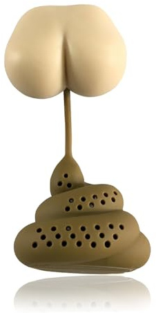 Passoires à thé pour thé en vrac - Passoires à en silicone de qualité alimentaire en forme de caca,Passoire mignonne d'infuseur de, petite boule de filtre pour des théières de tasses de