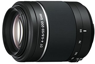 Sony SAL-55200-2 Tele Zoom Objektiv (55-200 mm, F4 – 5,6 SAM II, A-Mount APS-C, geeignet für Alpha 77/68/58 Serien)