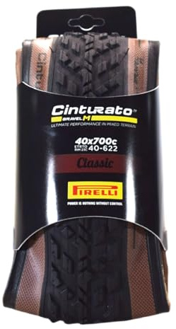 Pirelli Cinturato Gravel M Bike Tyre, Size 40-622, Classic Tan Wall
