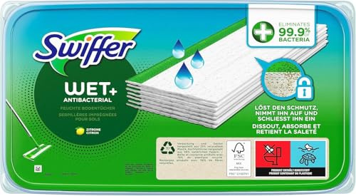 Swiffer Bodenwischer Feuchte Bodentücher Nachfüllpack Mit Zitrone Frischem Duft 20x, Für Eine Schnelle Und Einfache Reinigung