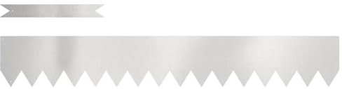 vidaXL Raseneinfassung 50 pcs Silber 100 x 0,05 x 15 cm Edelstahl, Garten und Terrasse, Moderner Rasenrand, Wegkante, Outdoor-Barriere, Dekoratives Element