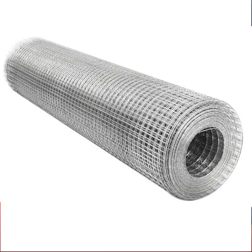 Malla Electrosoldada, Tela Metálica De Acero Inoxidable, Malla Cuadrada Alambre para Pollos Valla Paneles Barrera para Jardinería Pajarera,Malla de Alambre, malla ganadera(0.5mx1m(19.6inx3.2ft))