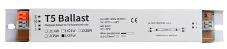 Balasto electrónico T5 de amplio voltaje for lámparas fluorescentes, balastos de 220-240 V de amplio voltaje y arranque instantáneo for fábrica B03E(9)