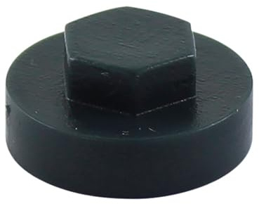 HEX TEK Roofing Screw CLADDING CAPS - 16mm or 19mm Coverage / 8mm Recess (PK 100) (Anthracite, 16mm)