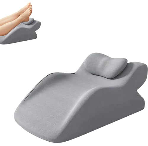 GOEDCH Coussin de surélévation des jambes : coussin veineux avec veste respirante et lavable, coussin de jambe ergonomique pour le rehaussement des jambes pour le canapé, le lit, la détente, les