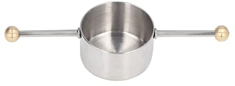 Dosatore Caffè Dosacaffè per Moka in Acciaio Inossidabile, Bicchiere Doppia Pallina Alta Qualità - Misurazione Precisa, Manico Ergonomico, Ideale per Casa e Bar