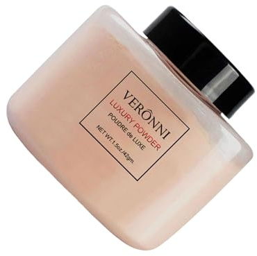 siduytin Polvos sueltos de acabado para base de maquillaje, suavizan la piel, efecto difuminador, textura sedosa y ligera, control aceite mineral, polvos sueltos para rostro,