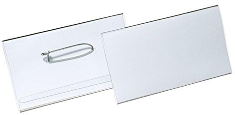 Durable 814119 Namnmärken 40 X 75 MM, transparent, 50 stycken