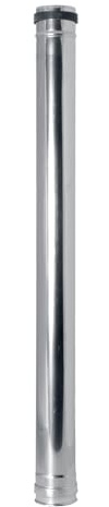 Raik 2–21–0110–080 Pellet Tube/Tuyau de poêle 80 mm – 1000 mm inox