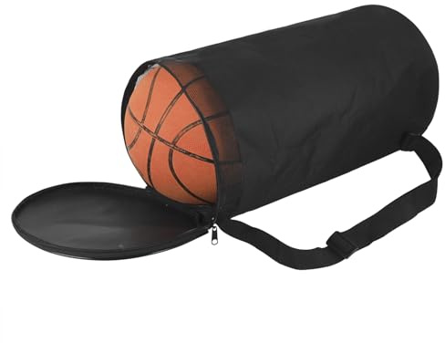 FakeFace Professional 2 Basketballs/Volleyballs/Footballs Equipment Bags Waterproof Oxford Sports Duffel Bags Lightweight Portable Gym Tote Ball Storage Bag Organizer Backpack Carrier Holder (Black)