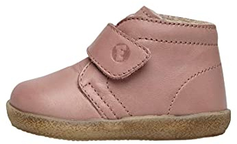 Falcotto Conte VL-sko av borstat nappaläder med kardborreband gammalrosa, ROSA - 20 EU