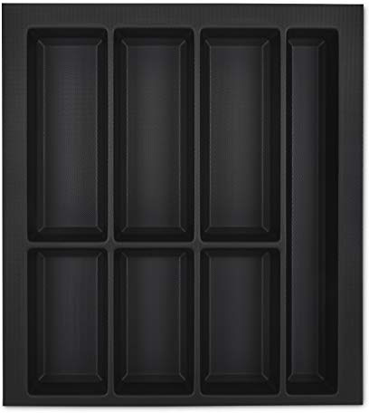 Orga-Box VII Schubladeneinsatz 426 x 474 mm schwarz | für Siematic Schüller Beeck Küchen uvm. mit 50er Korpus