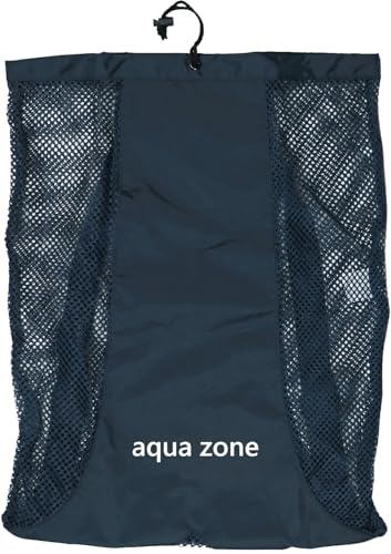 Sacs d'équipement, sac en maille pour natation, plongée, sacs d'entraînement à la natation avec cordon de serrage, sac à dos de sport (bleu marine, 23 x 18)