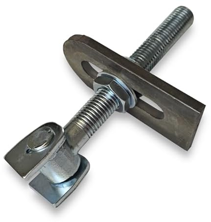 SCHARTEC Torscharnier verstellbar Torband M16 M18 M20 Tor Scharnier Torangel Gartentor Hoftor Einfahrtstor Drehtor Zubehör (M16)