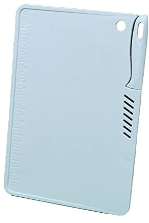Plastic Chopping Board, Non Slip Small Cutting Board Lightweight Kitchen Food Prep Board Camping Chopping Board and Knife Set with Juice Groove for Fruits Vegetable (Blue)