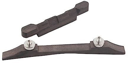 HEMOTON Höhenverstellbarer Gitarrensteg Einfach zu Montieren aus Verbundmaterial als Gitarren Zubehör Geschenk für Mandoline und Gitarre