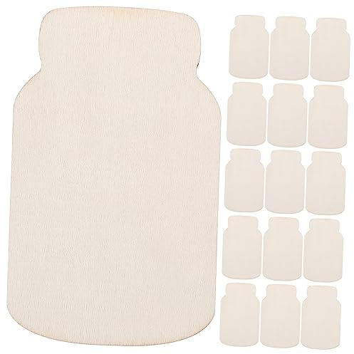 SEWACC 24pcs Unfinished Wooden Slices Craft Wood Plaques for DIY Painting and Home Decor Blank Wood Pieces for Crafters and Artists for Creative Projects