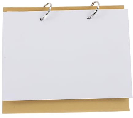 Lurrose Kalender Basteln mit Hochwertigem Blankopapier Selbstbemaltes Buch für Diy-projekte Loseblattsammlungen Erstellen Praktisch für Schule und Büro