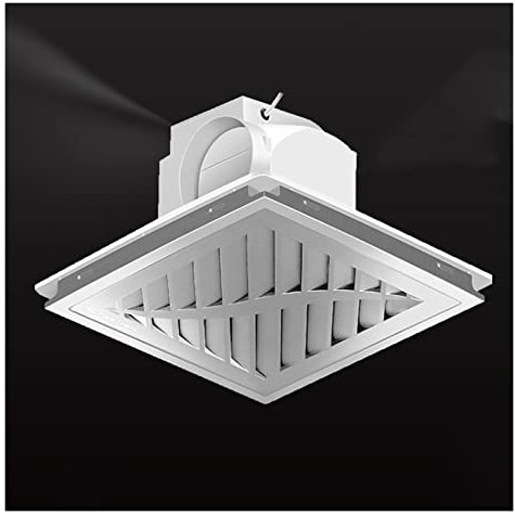MTBDD Bathroom Exhaust Fan Integrated Ceiling Duct Ventilation Fan 30×30CM Special Ceiling Exhaust Fan for Aluminum Gusset with Check Valve, Low Noise and 11.8 Power Cord Bathroom Fan