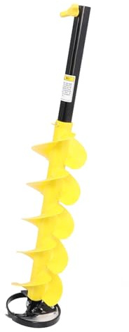 Broca de Barrena Hoja Resistente de 6 Pulgadas Broycente de Perforación de Hielo para Taladros Eléctricos, Herramienta de Perforación de Hielo Versátil