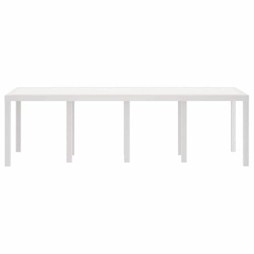 vidaXL Mesa de Comedor de jardín 250 x 100 x 73 cm ratán sintético, Mesa Moderna para jardín, Rectangular, Muebles de Poli ratán duraderos, área de Comedor al Aire Libre y Resistente a la Intemperie