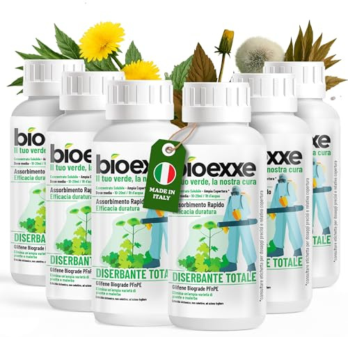 BIOEXXE GLIFENE BIOGRADE PFnPE – Diserbante Totale Potente | Erbicida Sistemico a Base di Glifosate | Assorbimento Rapido & Effetto Duraturo | Copertura 800-3000m2 | 3L