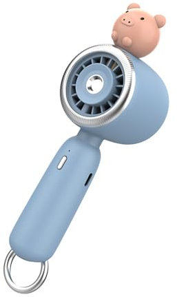 DOUDINGMAO Ventilador de mano con pulverizador de agua, funciona con pilas, con función de pulverizador, aire acondicionado, ventilador de mano de refrigeración
