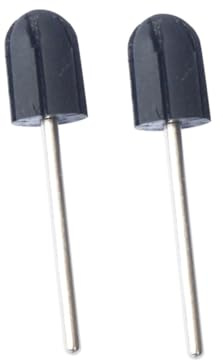 WRITWAA Lot De 2 Têtes De Meulage Polisseuse 10x15 Mm Pour Perceuse à Ongles, Outil Abrasif Rotatif Pour Manucure Et Pédicure, Accessoire Professionnel Pour Ongles Naturels Et Artificiels