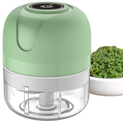 Xvilmaun Hachoir À Oignons,Hachoir Légumes Rechargeable Sans Fil | Mixeur Électrique Portable pour Viande Piment Oignon Hachés - Légumes Fruits Noix