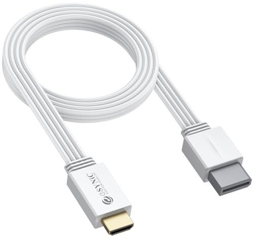eSynic 1080P/720P Wii to HDMI Cable Converter with Fixed 1.2M Cable | Supports All PAL Display Modes(NTSC, PAL) , Plug and Play, Wii to HDMI Adapter for Nintendo Wii & Wii U & Projector to HDTV
