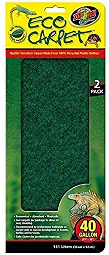 zoomed Zoo Med Eco Carpet 40 Gallon 38 x 92 cm - 2 Pack