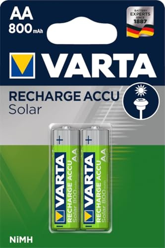 Varta Solar Akku AA LR6 Mignon 2er 800 mAh