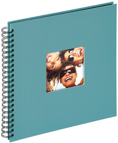 walther design Fotoalbum petrolgrün 30 x 30 cm Spiralalbum mit Cover-Ausstanzung, Fun SA-110-K