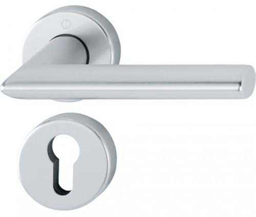 HOPPE AG BCA80077 Hoppe-Ensemble de 2 poignees de Porte sur Rosace Stockholm-Fonction.Clé I