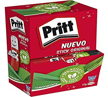 Pritt Barra Adhesiva, pegamento infantil seguro para niños para hacer manualidades, cola universal de adhesión fuerte para estuche escolar y oficina, 15x22 g Pritt Stick