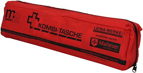 LEINA-WERKE 15020 Mini-Kombitasche M2 mit Klett, Rot/Schwarz