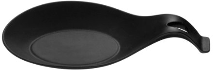 Premier Housewares Zing Silicone Spoon Rest - Black,H3 x W24 x D12cm