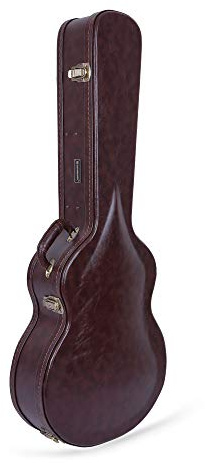 Crossrock Deluxe Gitarrenkoffer aus Holz Wooden Case Vintage Brown