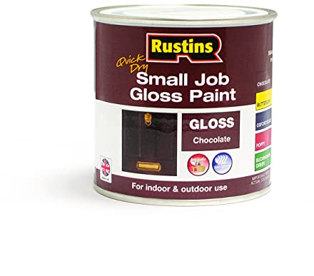 RUSTINS Small Job Gloss Paint Chocolate 250ml