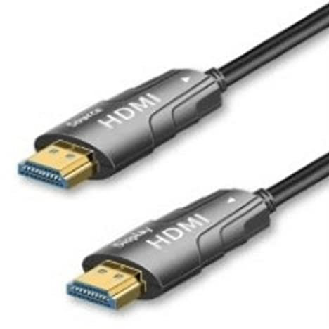 Cable HDMI de fibra óptica AOC de alta velocidad HDMI2.0 18G 4K @60hz, cable HDMI 2.0b, soporta 18.2 Gbps, ARC, HDR10, Dolby Vision, HDCP2.2, cable óptico HDMI ultra delgado y flexible, 20 metros