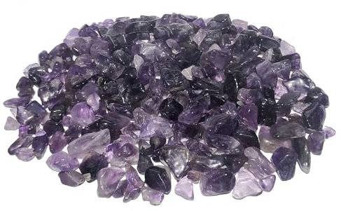 MKÖPKE Amethyst Edelsteine - 100 g polierte kleine Trommelsteine 5-15 mm Geschenkidee