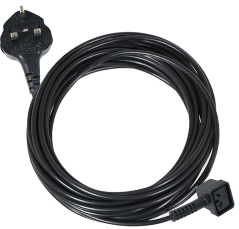 SPARES2GO Mains Cable Power Lead & UK Plug for Numatic Vacuum Cleaners (10 Metres, 2 pin)