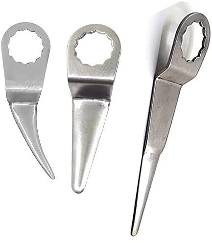 Jitterbug Pneumatic Air Windshield Knife Air Windshield Remover Blades Bent Curved Blades 90mm Long Straight Windshield Cutter Blades for Car Door Window Seal Cutter Windscreen Removal Tool