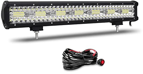 Willpower Rampe LED 51cm 420W Barre LED 12V 24V pour 4x4 Voiture Quad | LED Light Barre Lumineuse Avec Faisceau, 6000K Blanc, Étanchéité IP67, pour Camion Tracteur Offroad Véhicule Bateau ATV