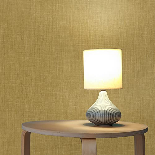 TADESSI WTD M1-No.1017 Papier peint intissé Jaune uni pour salon, chambre à coucher, cuisine
