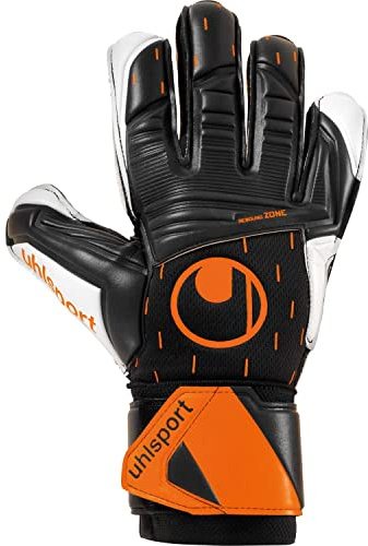 uhlsport Speed Contact Supersoft Fußball Torwarthandschuhe - atmungsaktiv mit großartigem Grip und Abriebsfestigkeit - für Einsteiger und Amateursportler