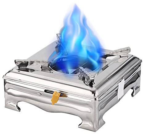 Joyivike Campingkocher Spirituskocher Für Innenräume Tragbare Camping-Spiritus Kocher Campingherd Aus Edelstahl Alkohol Brenner Für Outdoor Camping Garten BBQ Picknicken (OhneGas Und Strom)