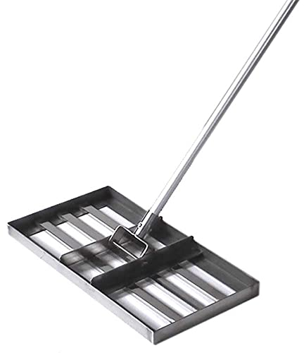 Golf Garden Grass Level, Rasennivellierrechen, Robustes Rasen-Push-Level-Werkzeug aus Edelstahl mit großer Kapazität und 43-Zoll-Griff