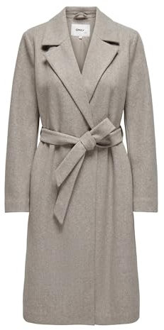 ONLY Onlalvilda Life Wrap Coat OTW kappa, Enkel mullvadsgrå, L