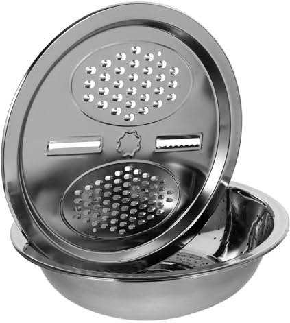 Rallador de Lavabo Multifuncional de Acero Inoxidable Plata